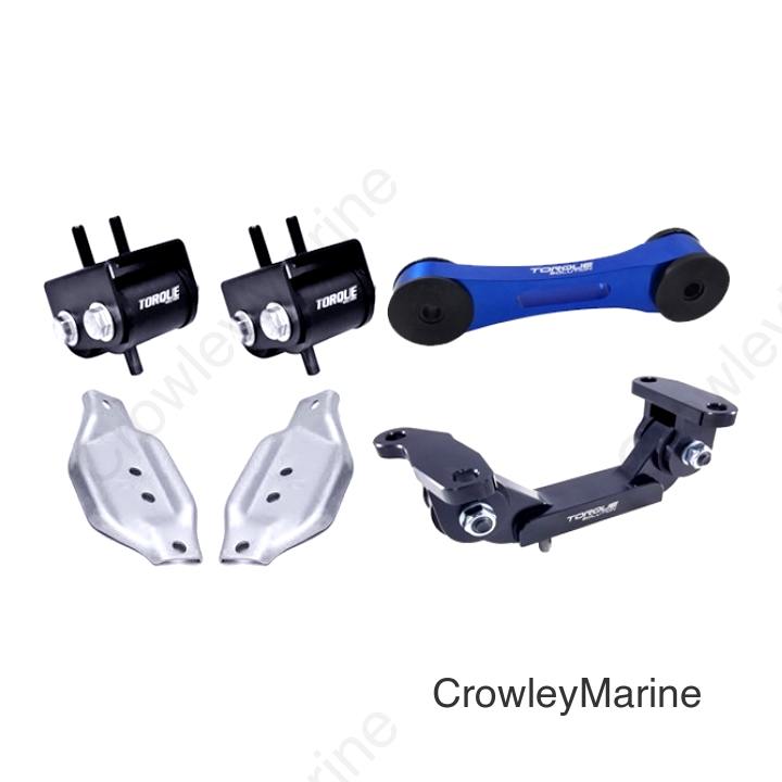 Torque Solution Engine/Trans/Blue Pitch Mount Kit w/ Mount Plates: 02-14 Subaru WRX / 04+ Subaru STi