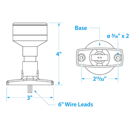 Seachoice LED All-Round Light, Boat Navigation, 4 In. Tall thumbnail-3