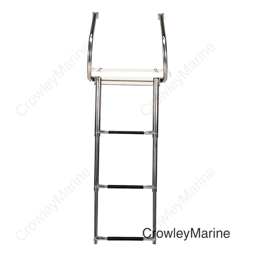 Seachoice Deluxe Universal Swim Platform With Slide Mount Telescoping Ladder
