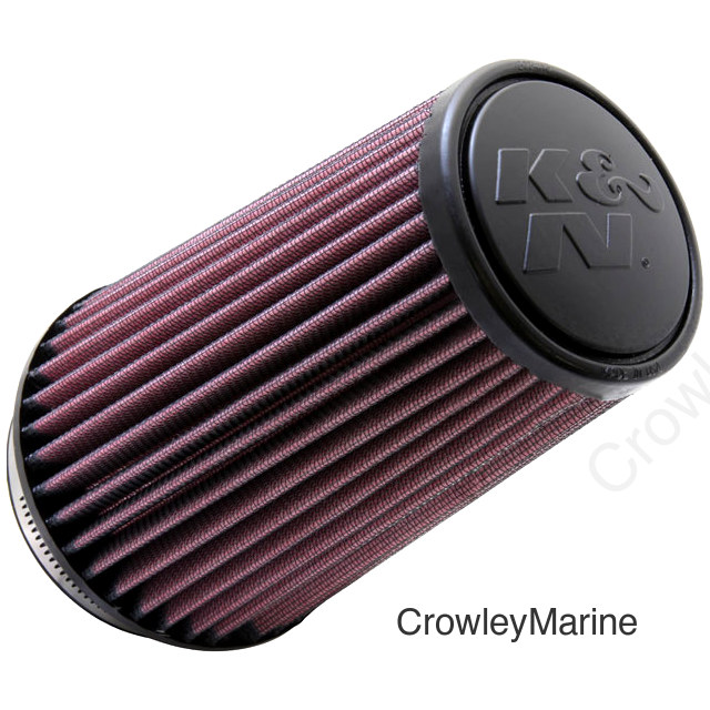 K&N Filter Universal Rubber Filter 3 1/2 inch Flange 4 5/8 inch Base 3 1/2 inch Top 7 inch Height