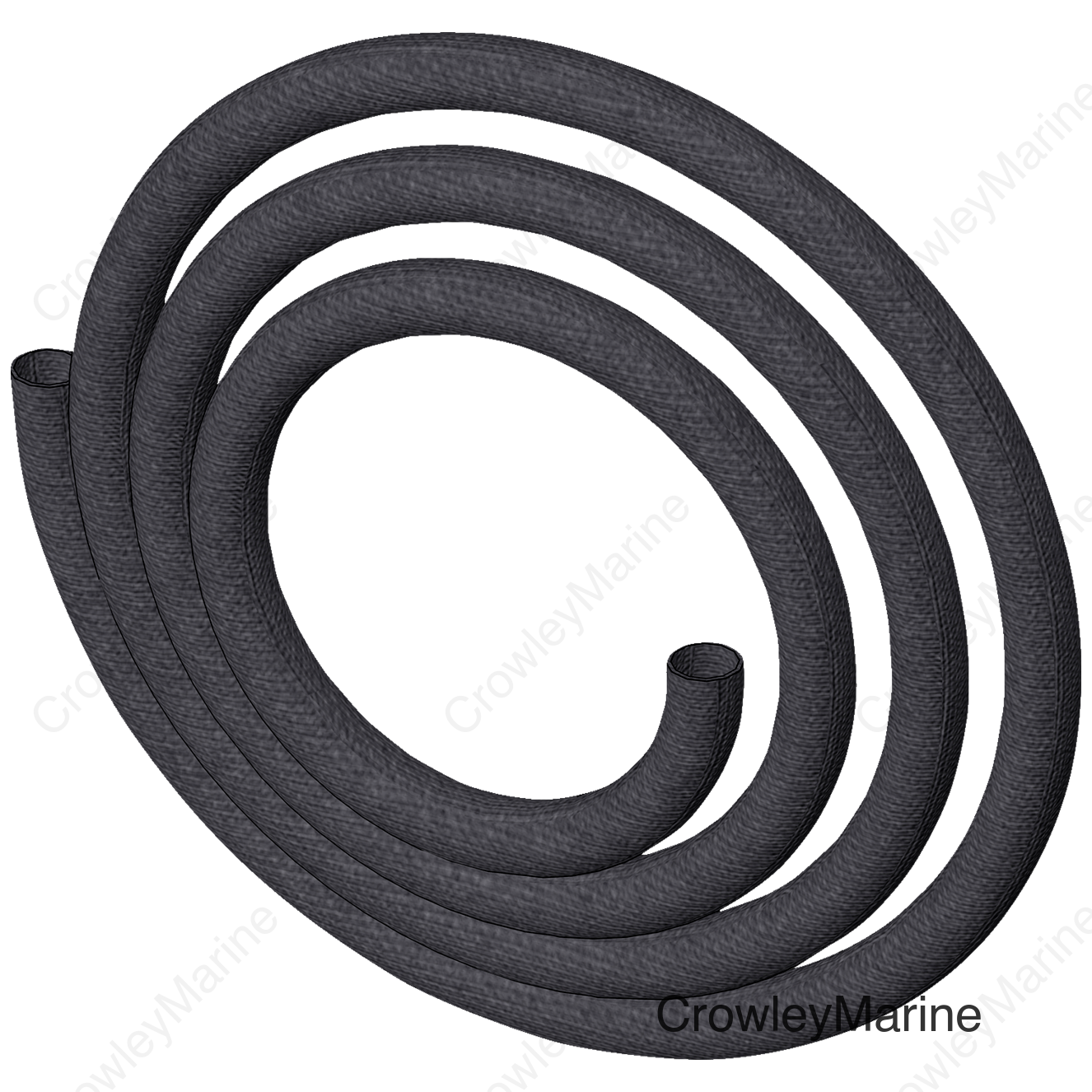 Synthetic Winch Rope Sheath - Black - ATV