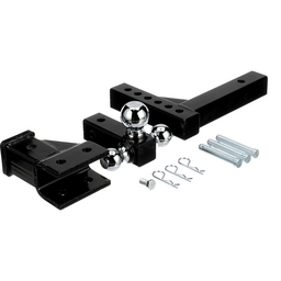 Seachoice Adjustable Trailer Hitch Drop, Tri Ball Mount Solid, 2 in. Shank, Black Finish thumbnail-4