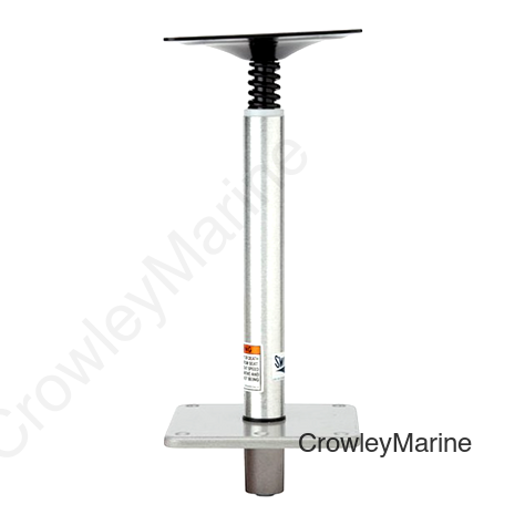 Pedestal Set, 13" Post, 7" x 7" SS Base, Threaded