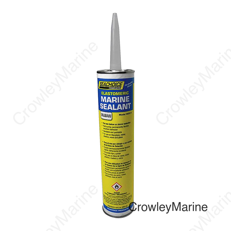 Seachoice 96911 Elastomeric Clear Marine Sealant, 10 oz.