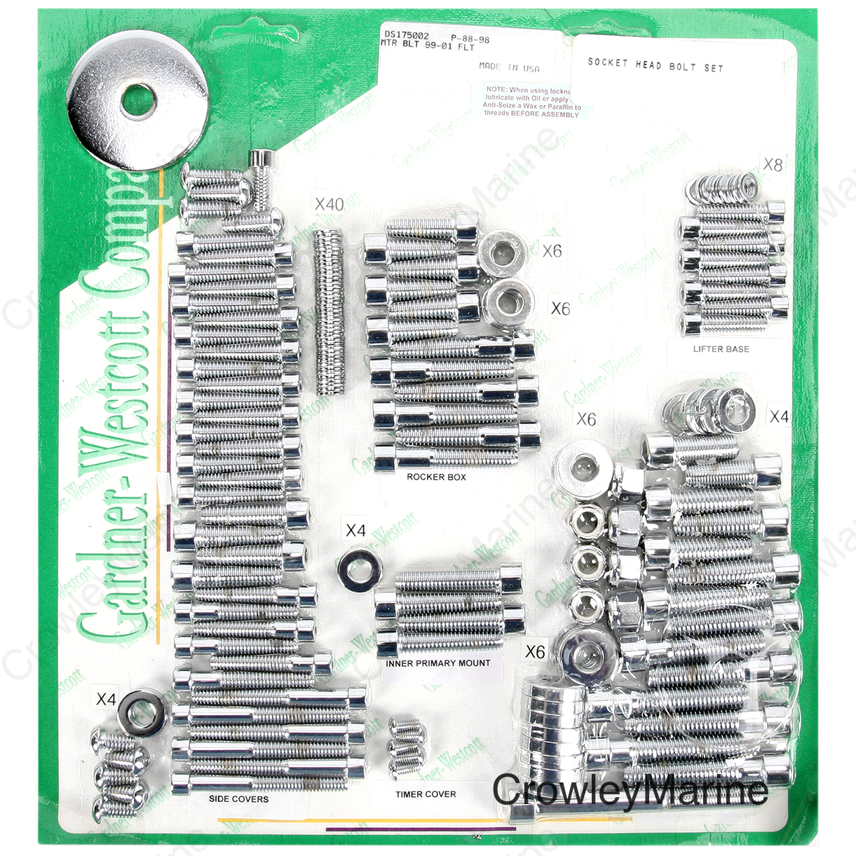 MOTOR BOLT SET 99-06 FLT