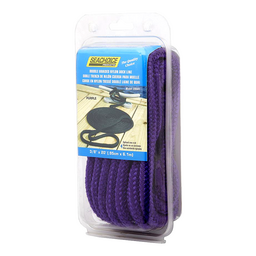 Seachoice Double-Braid Nylon Dock Line w/ Eye Splice, Pre-Shrunk, Heat Stabilized, 3/8 In. X 20 Ft., Purple thumbnail-3