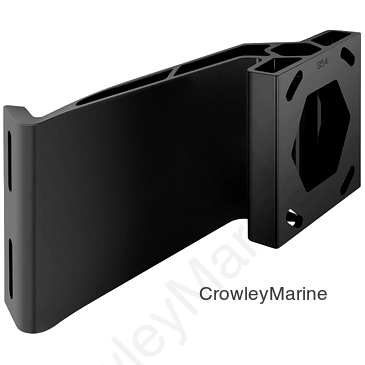 4" Rise, 5" Setback, Starboard, Black