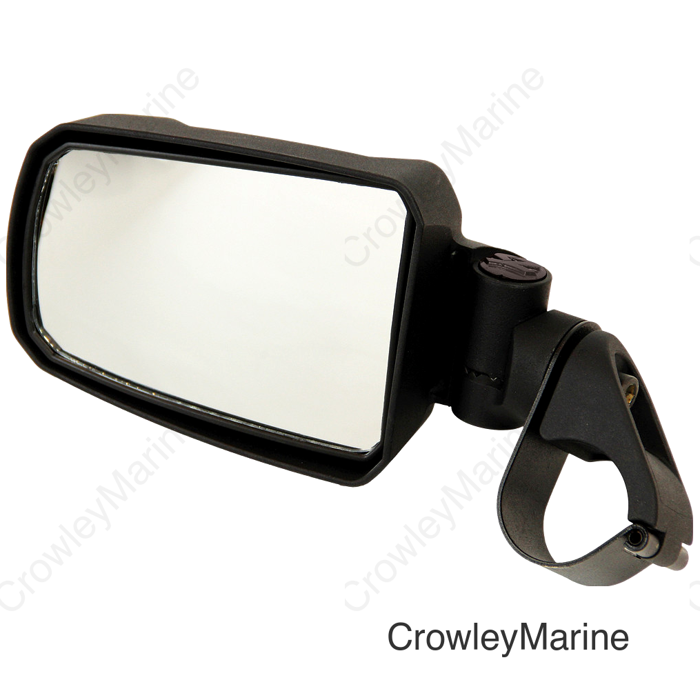 Mirror - Pursuit - Side View - Rectangle - Black - 1.75"