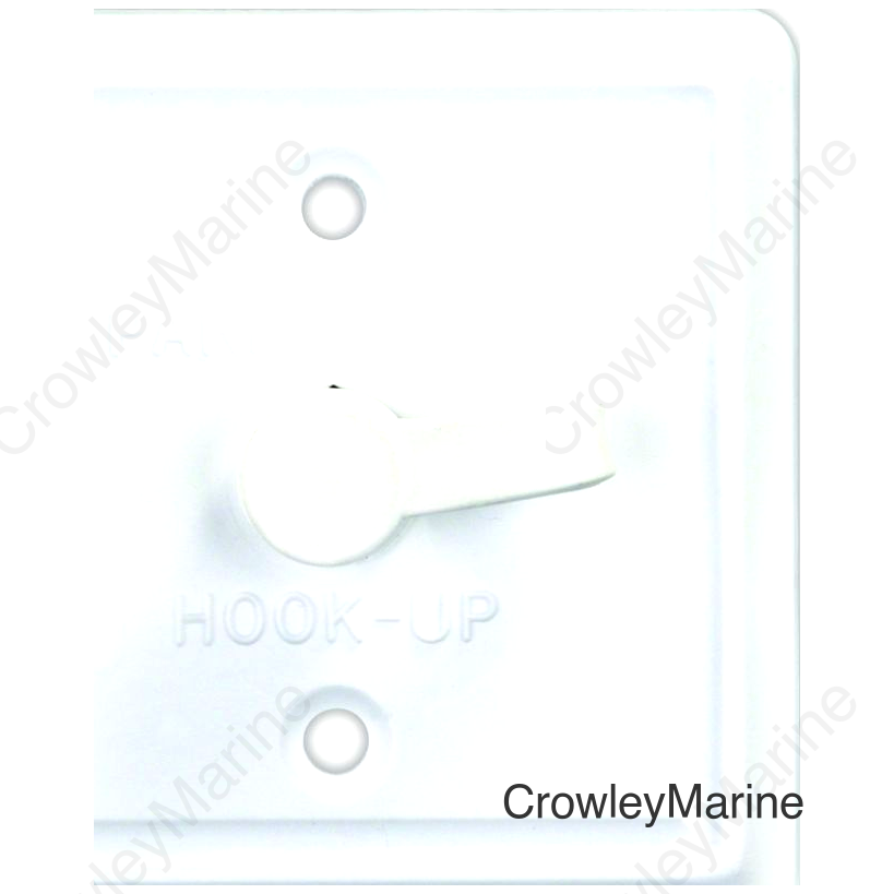 SQUARE CABLE TV PLATE  PW