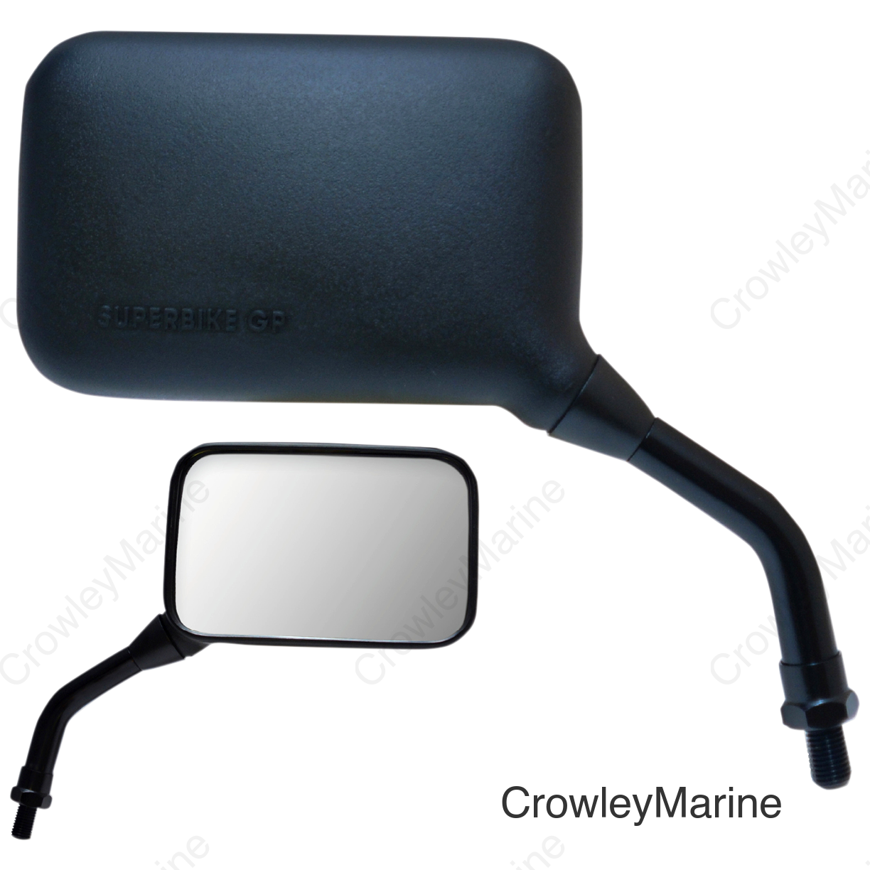 MIRROR PU AX BLK COMP RH