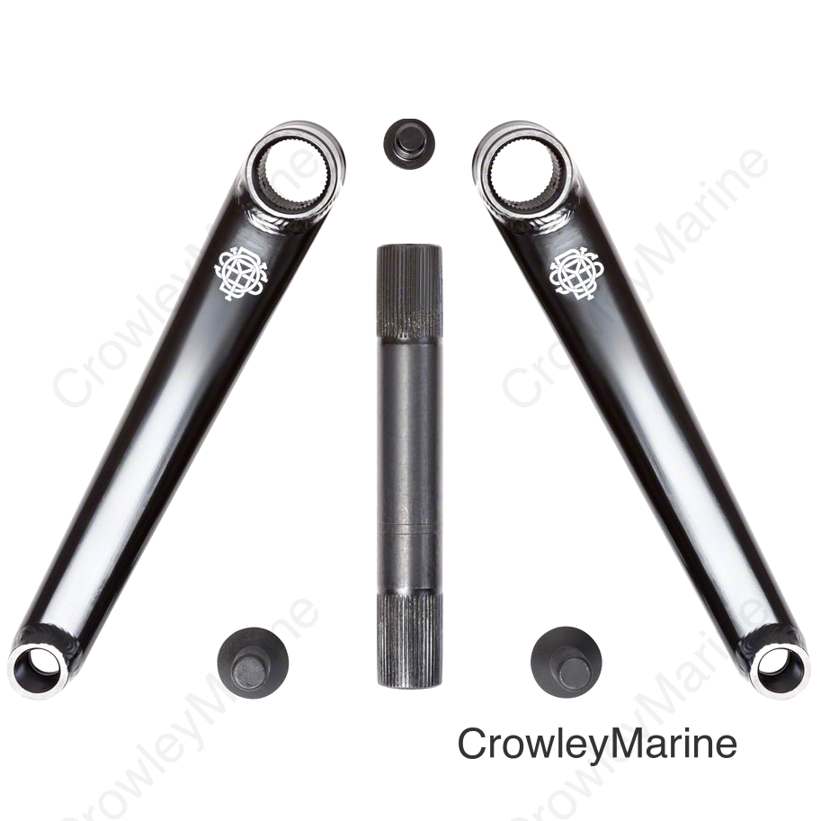 Odyssey Calibur V2 Crankset - 175mm Right Hand/Left Hand Drive Rust Proof Black