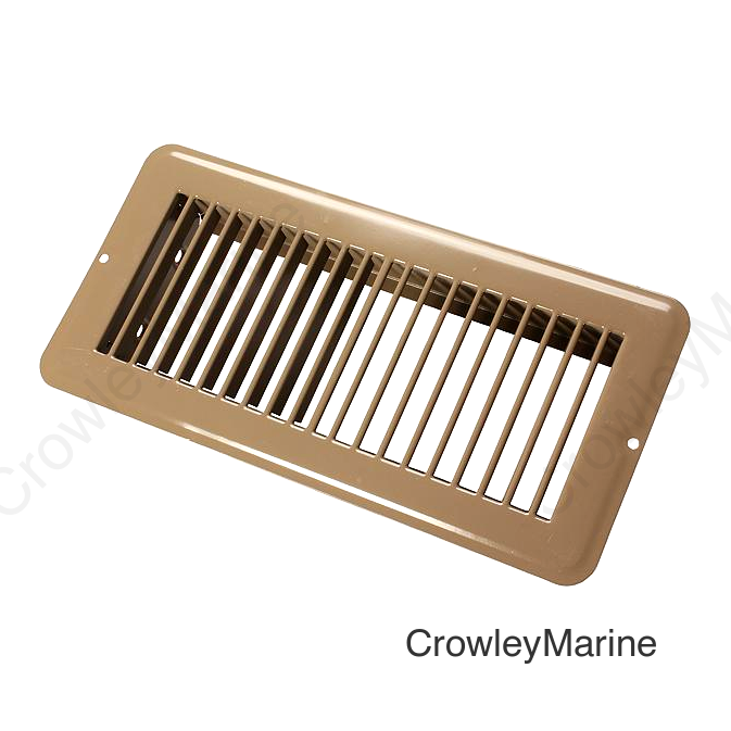 JR Products Metal Floor Registers, Brown Undampered