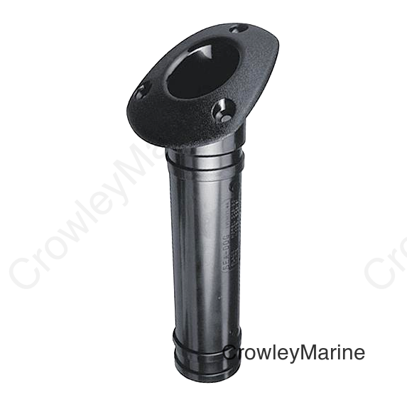 SeaDog 3251601 Plastic Flush Mount Rod Holder, Black