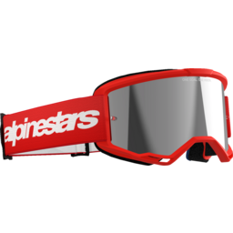 Vision 3 Goggle - Wordmark - Red - Silver Mirror thumbnail-2