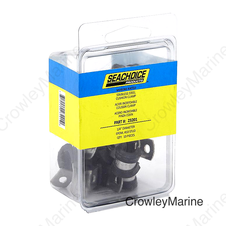 Seachoice Stainless Steel Cushion Cable Clamp, 1/4 In.