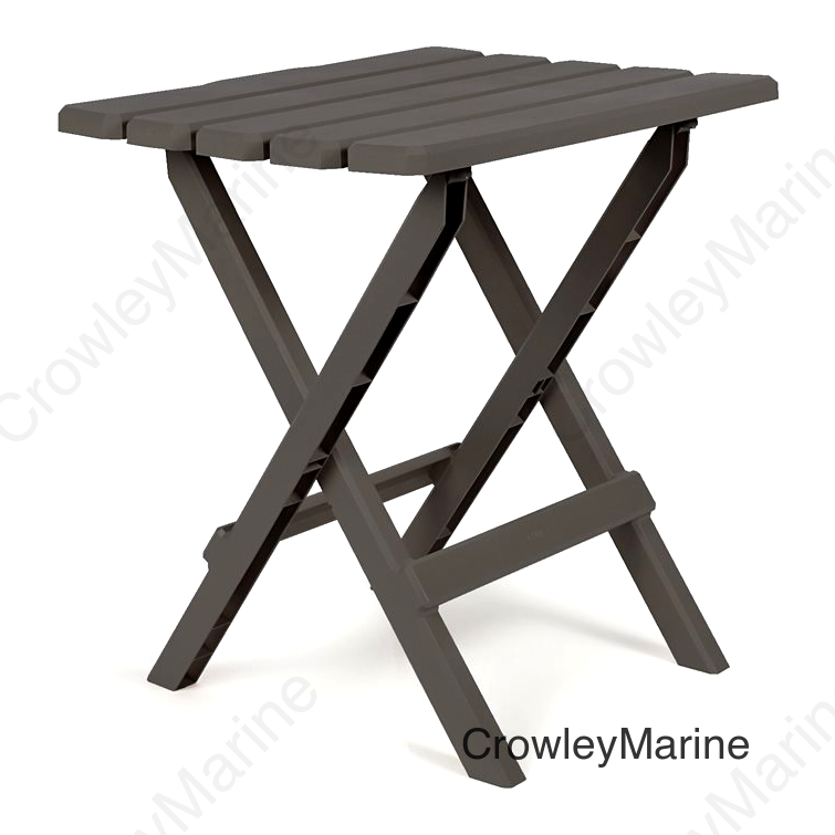 TABLE FOLDING LG CHARCOAL