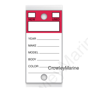 STRIPE SELF PROTECTING KEY TAG (4014)
