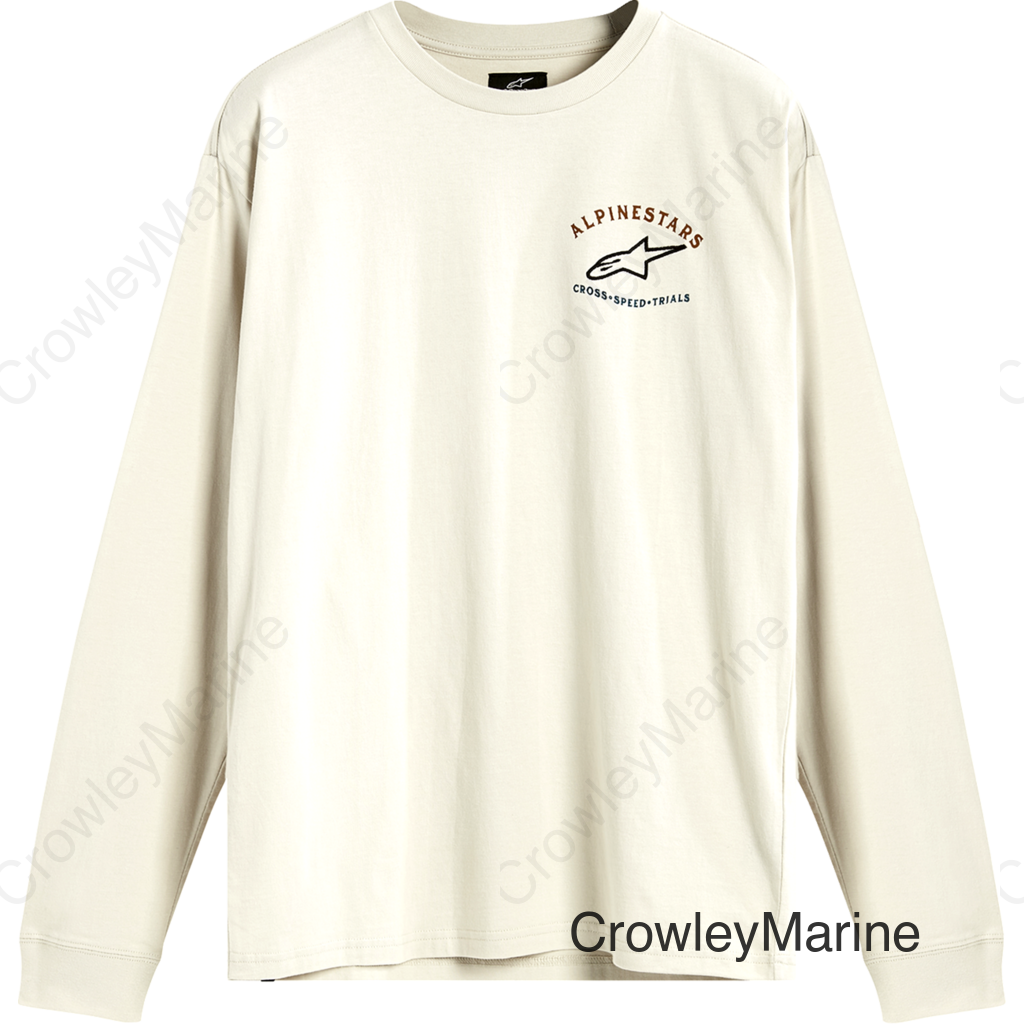 Full Face Long-Sleeve T-Shirt - Off White - Medium