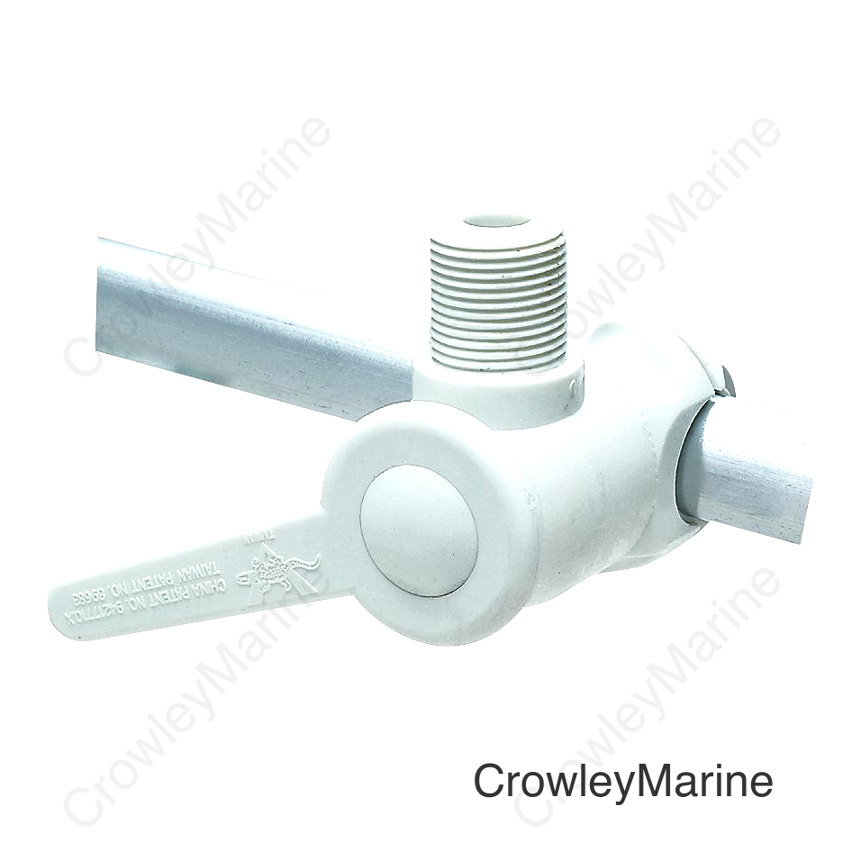 Seachoice 19561 Nylon Antenna Rail Mount - White