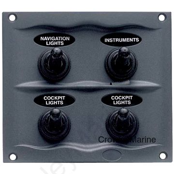4-Switch, 2.9"H x 3.75"L x 4.25"W