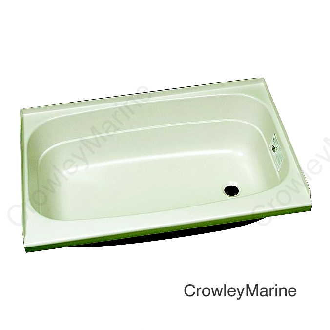 Specialty Recreation Right Drain Bathtub, 24" x 40", Parchment