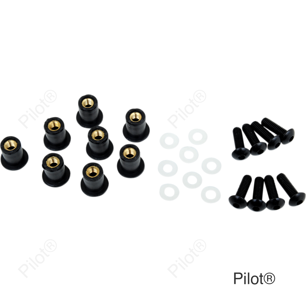 Windscreen Screw Kit - Black
