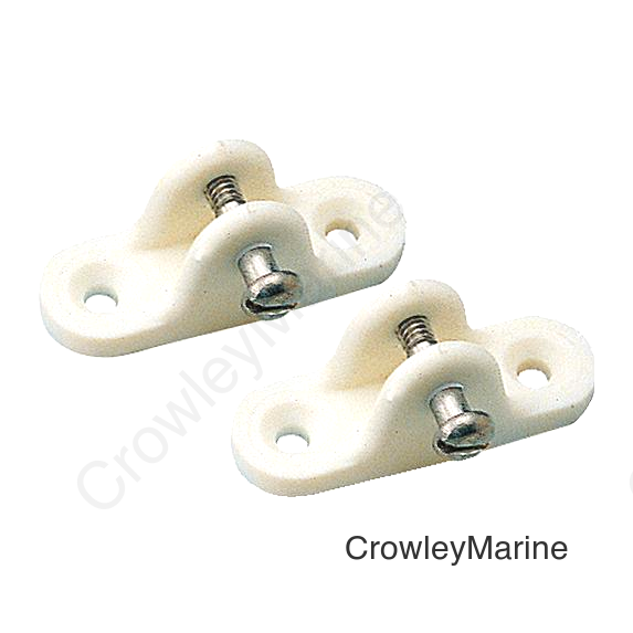 DECK HINGE NYLON WHT LG (2/PK)