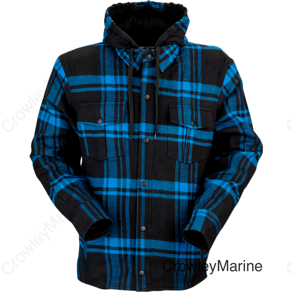 SHRT TIMBER FLNL BK/BL 5X