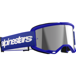 Vision 3 Goggle - Wordmark - Blue - Silver Mirror thumbnail-3