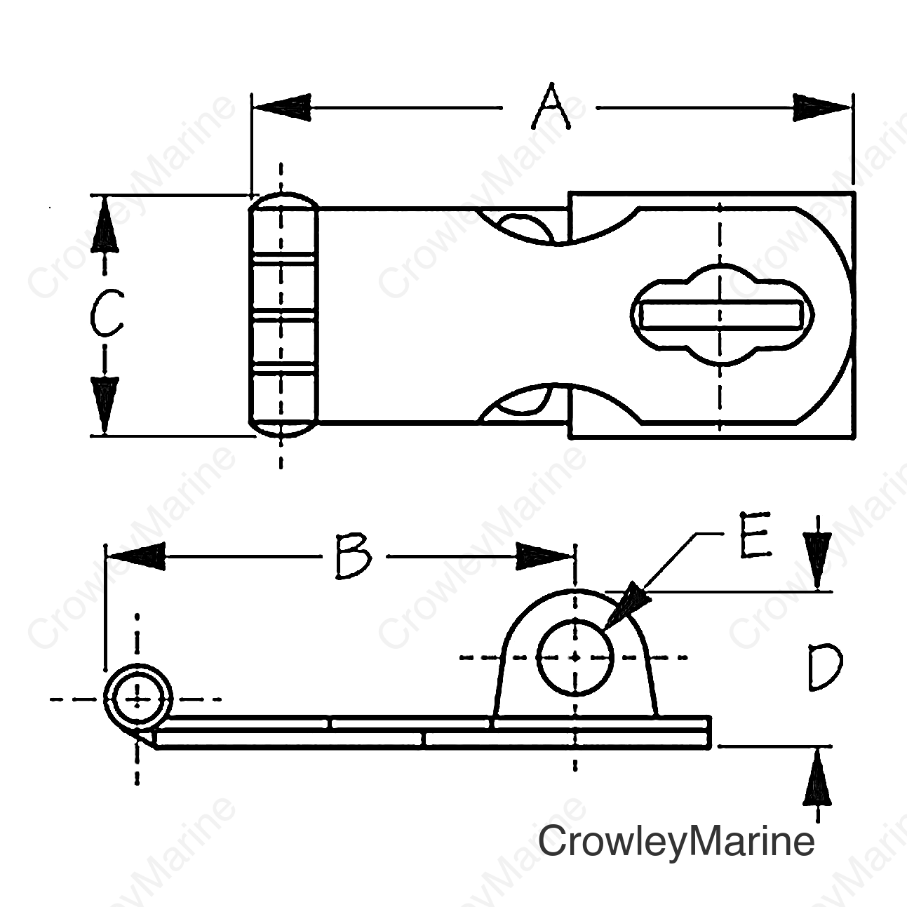 SWIVEL HASP SS 2-11/16"