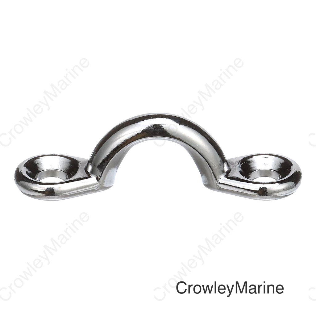 Seachoice Multi-Purpose Chrome-Plated Zinc 3/8 in. Eye Straps, Set of 4