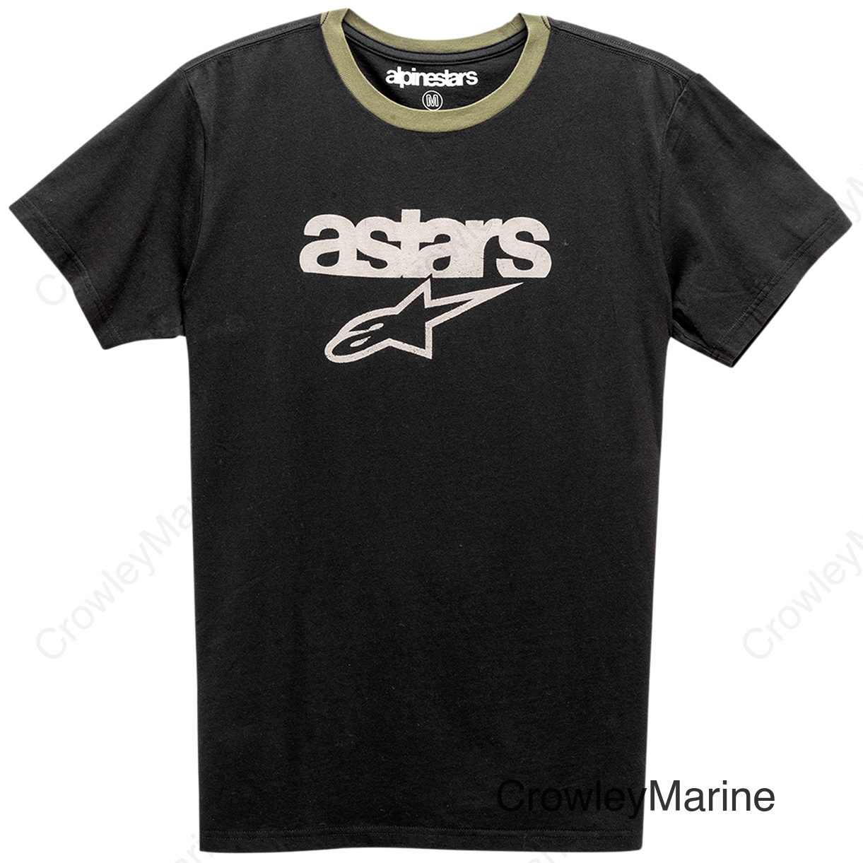 Match T-Shirt - Black/Military - Large
