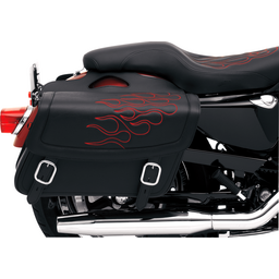Flame Saddlebag - Red - Medium thumbnail-2