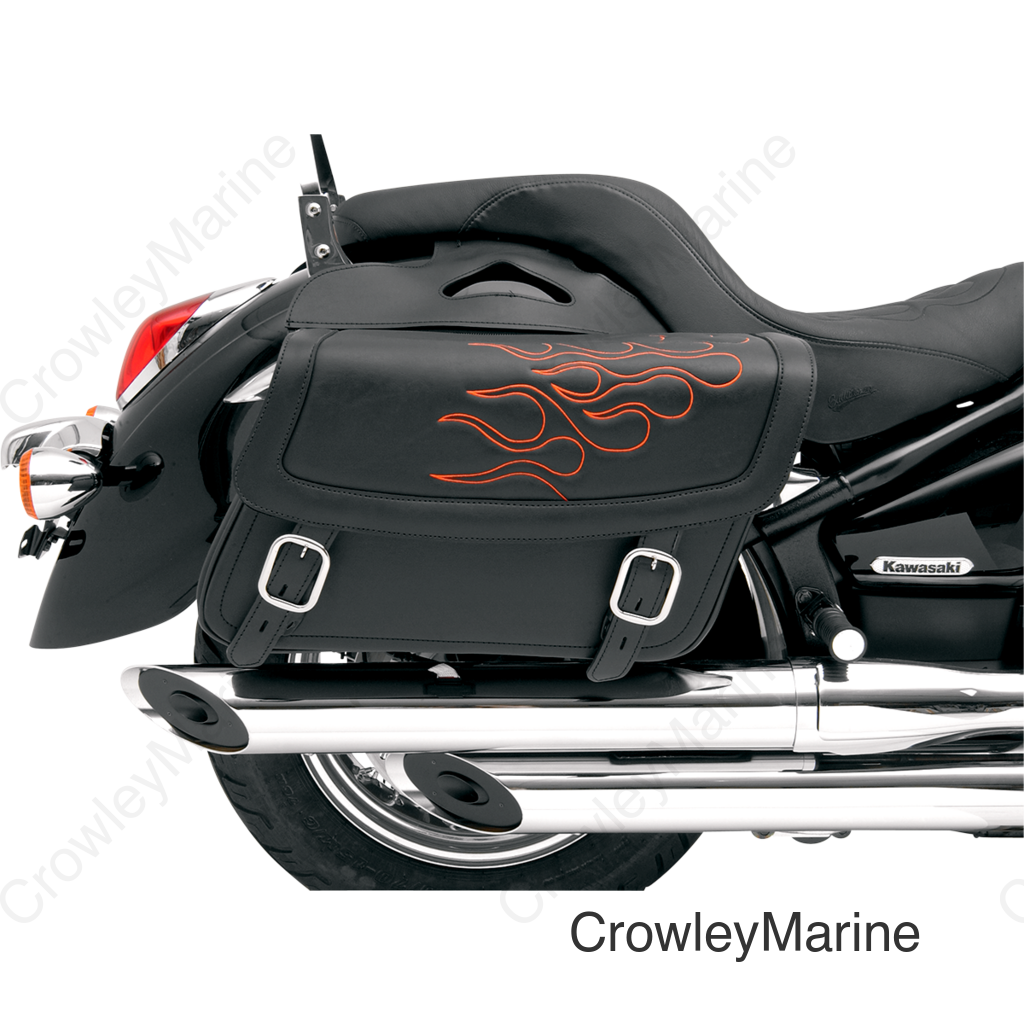 Flame Saddlebag - Orange - Large