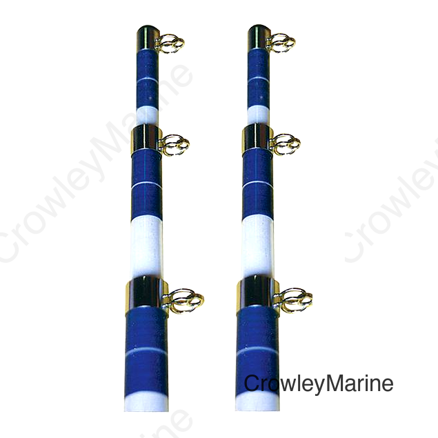 Telescoping Outrigger Pole-15' White/Blue