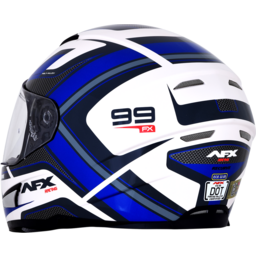 FX-99 Helmet - Recurve - Pearl White/Blue - Small thumbnail-3