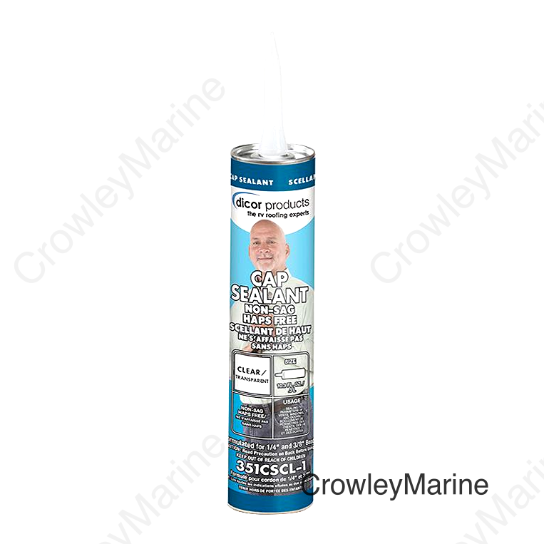 Dicor 351CSCL1 Clear Cap Sealant, 10 oz., Clear