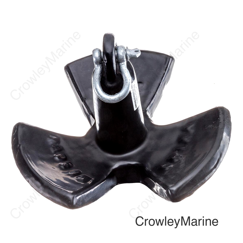 Seachoice River Anchor, Black Vinyl Coated Cast Iron, 20 Lbs.