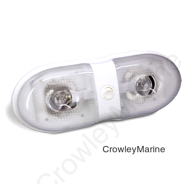 Interior Light, Double w/White Base (433310)