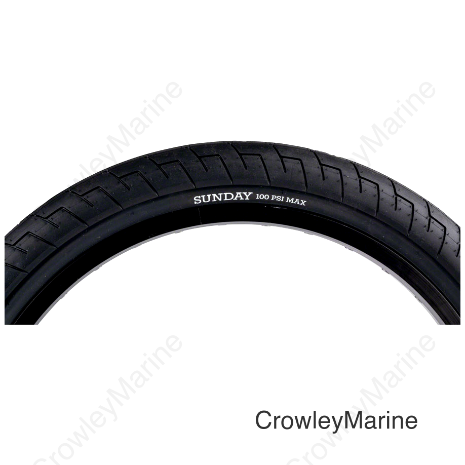 Sunday Street Sweeper Tire - 20 x 2.4 Clincher Wire Black/Black