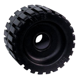 Seachoice Molded Ribbed Wobble Roller, Black, Boat Trailer, 3 In. X 7/8 In. thumbnail-2