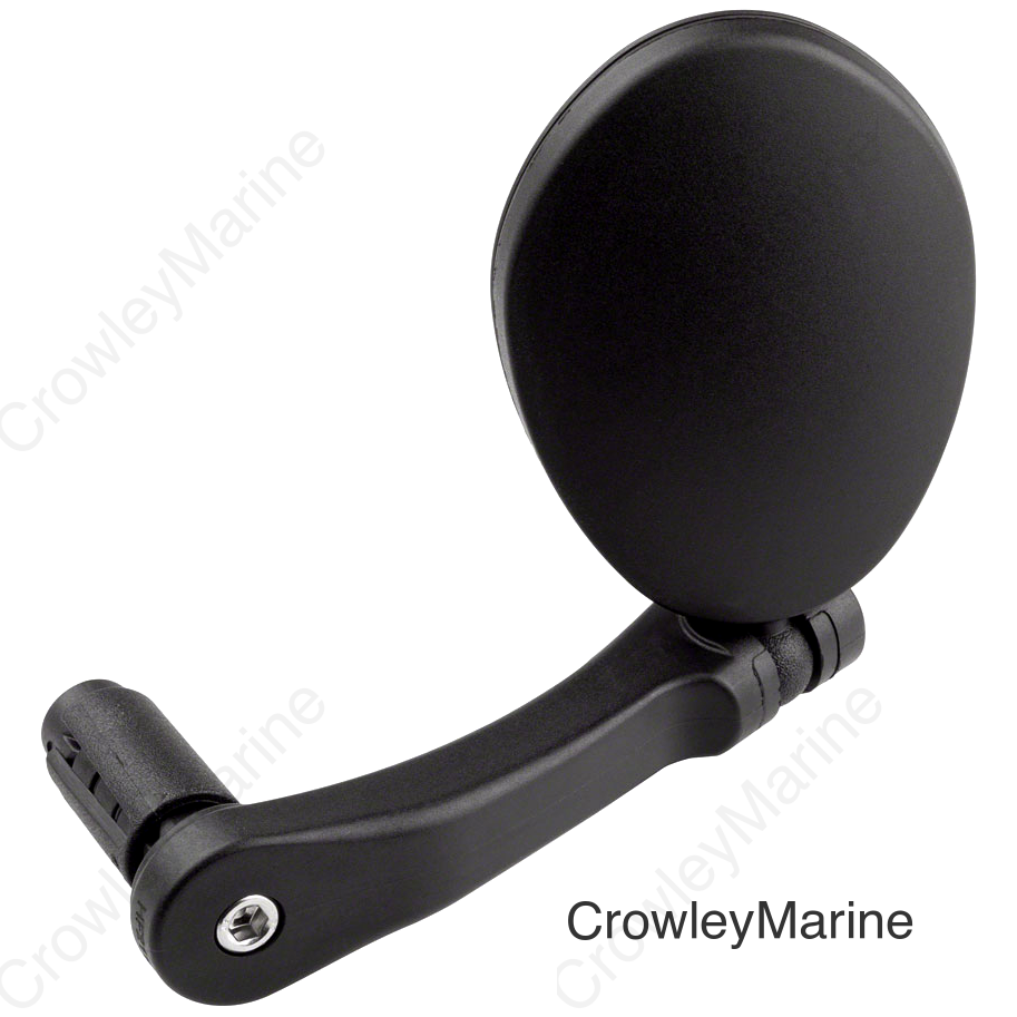 MSW Handlebar Mirror - Flat Bar Stainless Steel Lens