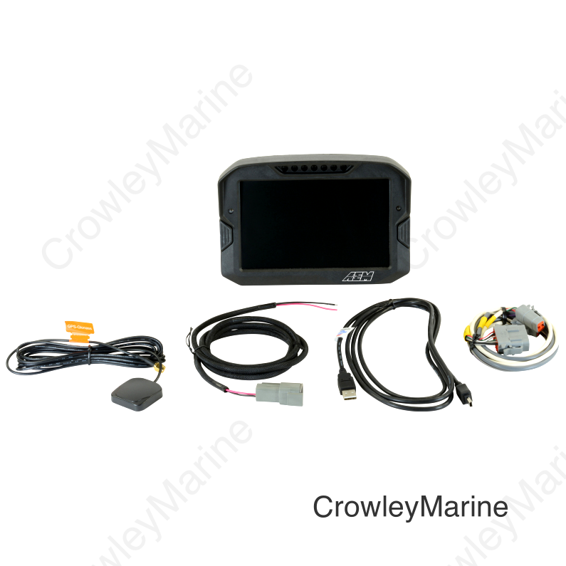 AEM CD-7 Non Logging GPS Enabled Race Dash Carbon Fiber Digital Display w/o VDM (CAN Input Only)