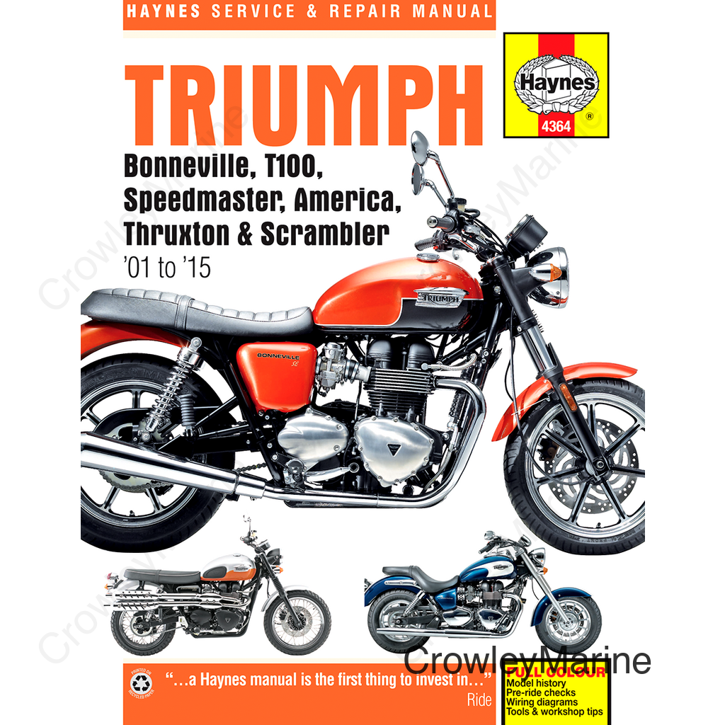 Manual - Triumph Bonneville '01-'15