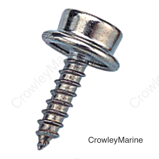 Sea-Dog 2991131 Screw Snap Stud (#10 Screw), Nickel Plated Brass, 6 sets