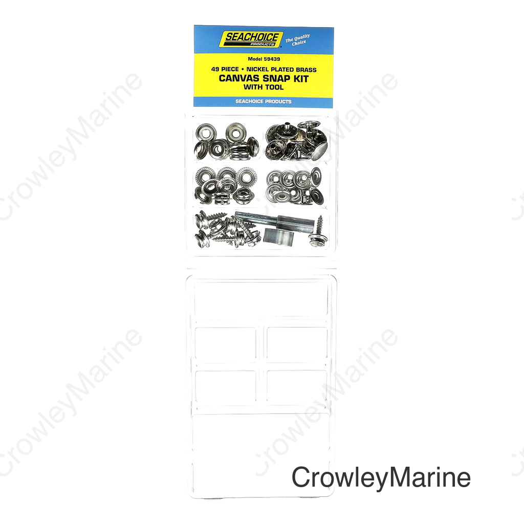 Seachoice 49-Piece Canvas Snap Kit with Tool, for Boat Covers and Canvas Covers