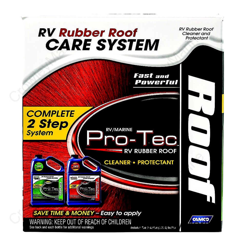 Camco 41453 Pro-Tec Rubber Roof Care System, 2ea 1-Gal Containers