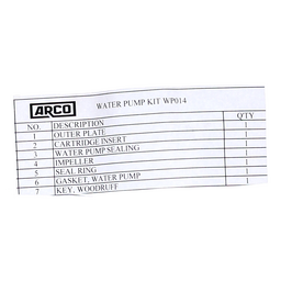 Arco New Water Pump Repair Kit for Suzuki Outboard thumbnail-4