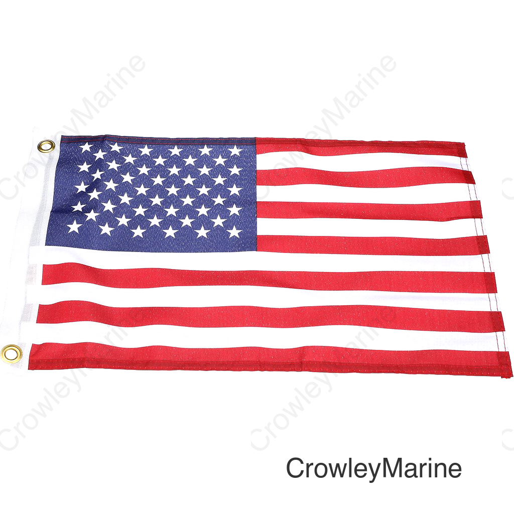 Seachoice USA Flag, 12 in. X 18 in., Print-Dyed Marine Grade Nylon