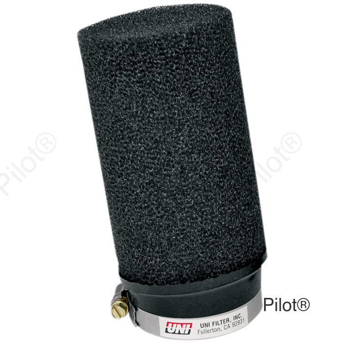 Snowmobile Pod Air Filter - Angled - 2-1/2" ID